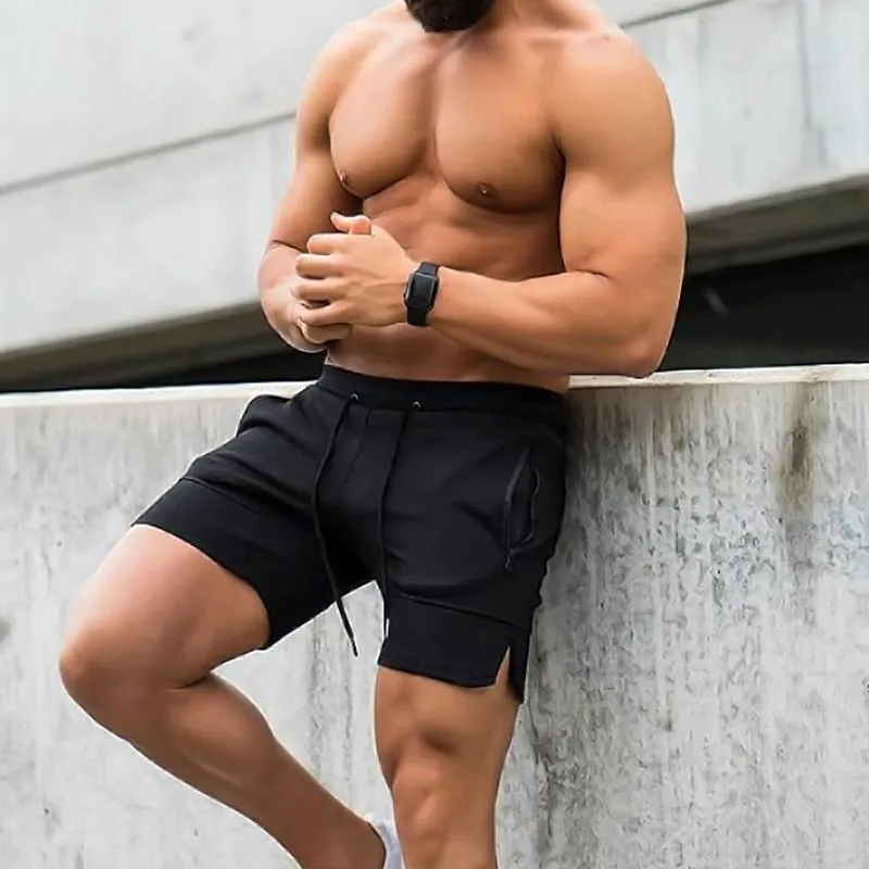 Mens shorts on sale with drawstring waist