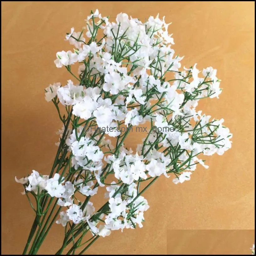 100pcs Artificial Baby Breath Flowers Artificial Gypsophila Fake Silk Flower Plant Home Wedding Party Home Decoration