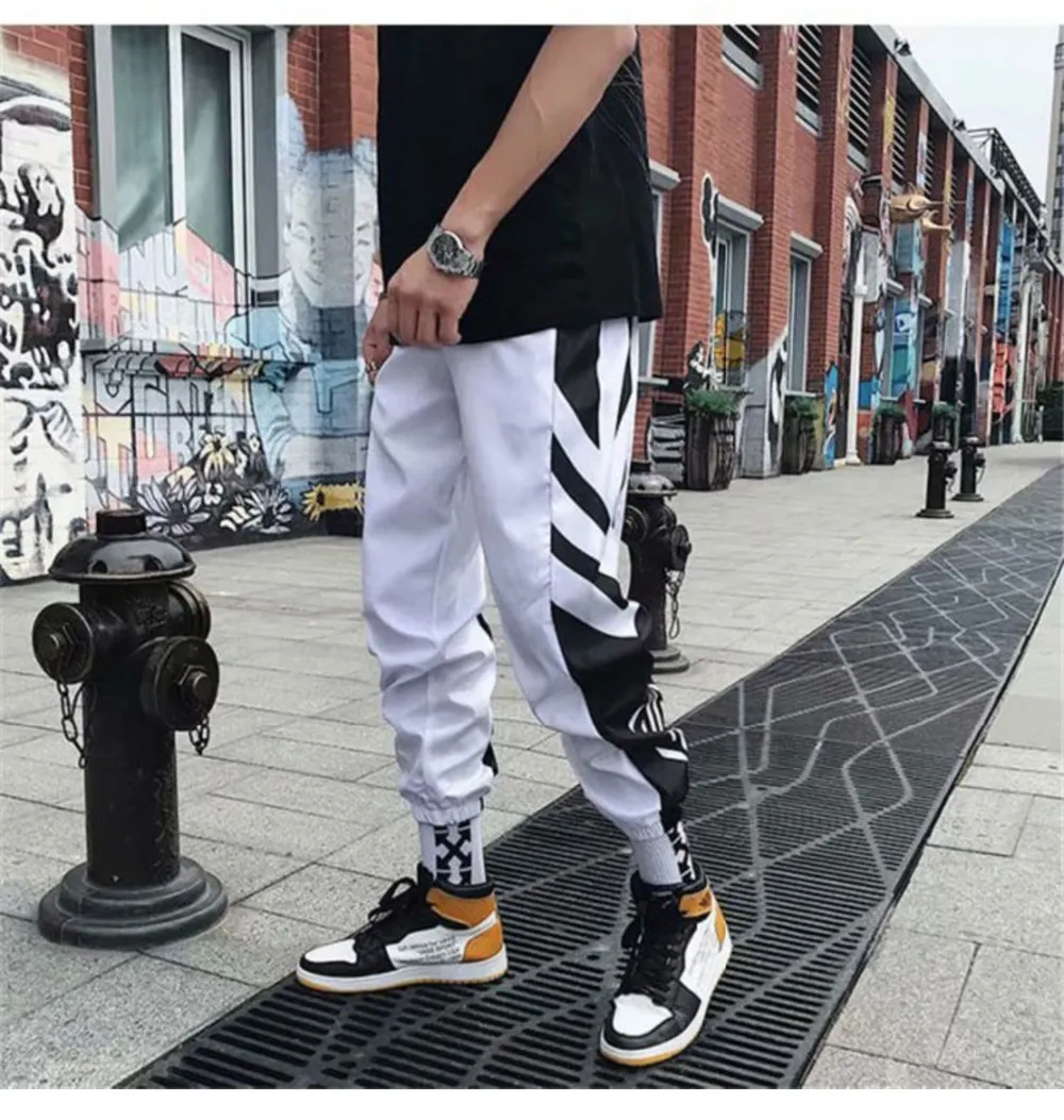 DHgate.com:Mens White Techwear Jogger Pants - Loose Harem DHgate.com:Mens White Techwear Jogger Pants - Loose Harem