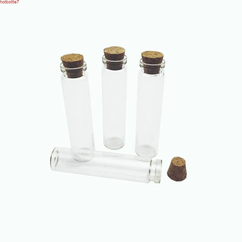 Mini empty glass bottles with Wood lid 18x80mm 13ml small jars vial 100pcs/lot Free Shippinghigh quantity