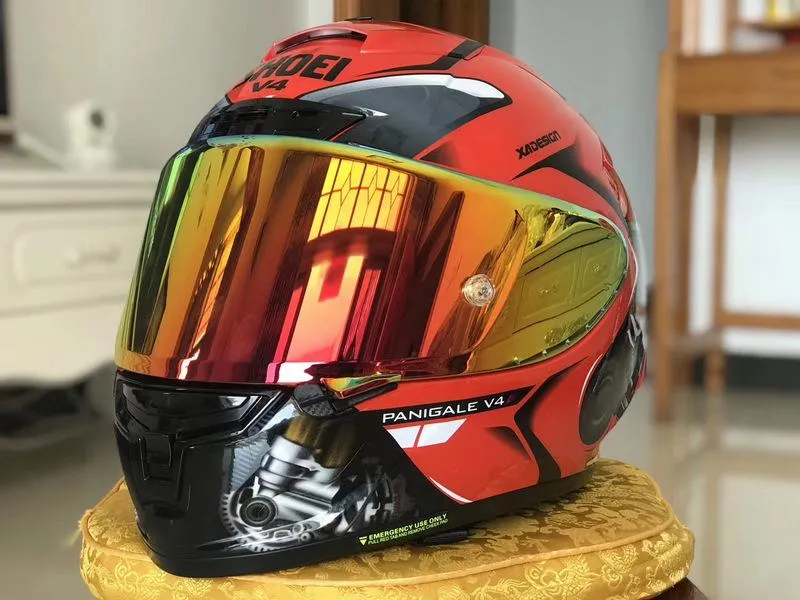 Motorcycle Helmets SHOEI X14 Helmet X Fourteen Panigale V4 Red
