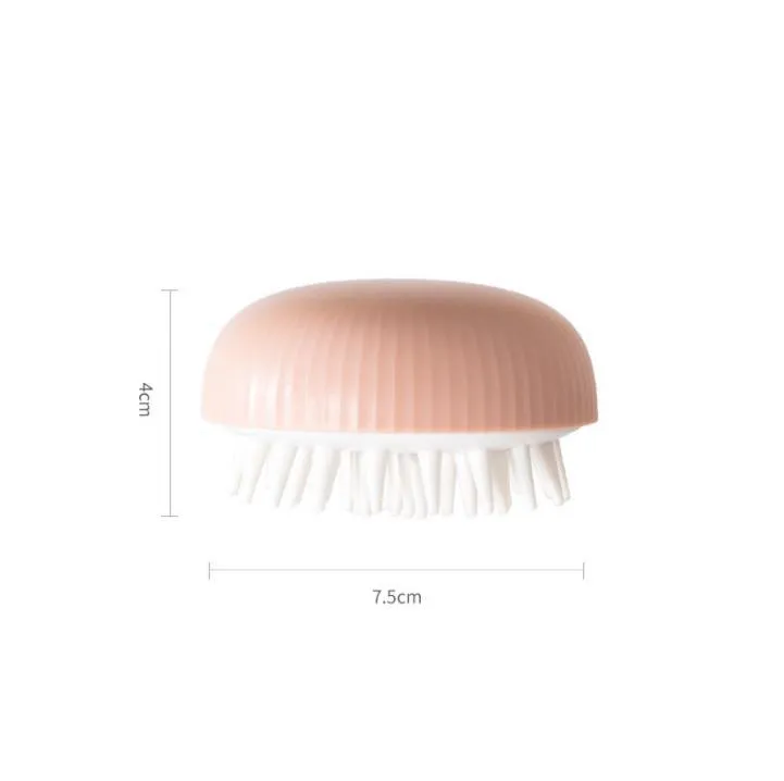 Silicone Head Body Scalp Massage Brush Combs Shampoo Hair Washing Comb Shower Brushes Bath Spa Slimming Massages Supplies SN4339