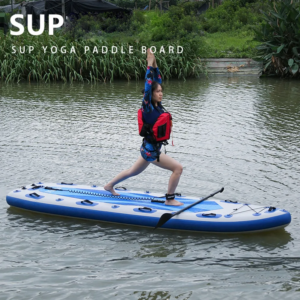 Stand-Up-Board, Surfbrett, Rettung, Angeln, Yoga, Riese, ISUP, aufblasbares Update, erweitertes Wasser-Skateboard, SUP mit vielen D-Ringen, Carbon, PA275T