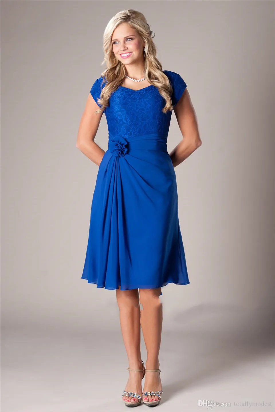 royal blue casual dress