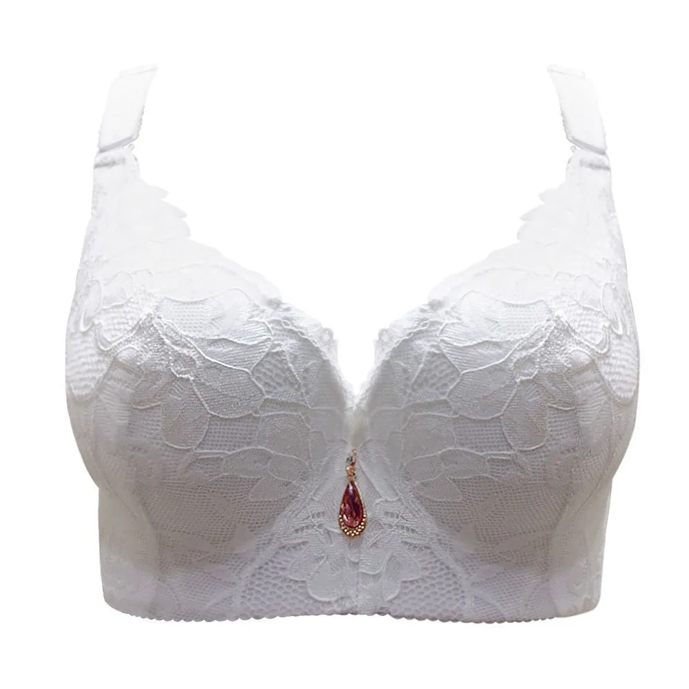 FallSweet Plus Size Lace Bra C Cup Wide Back Push Up Palestine