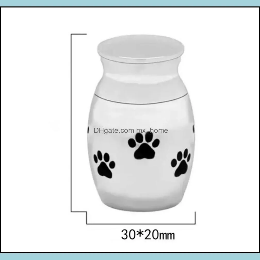 Wholesale Cat Carriers Crates Houses Small Cremation Urn for Pet Ashes Mini Keepsake Stainless Steel Memorial Urns Dogs Cats Holder
