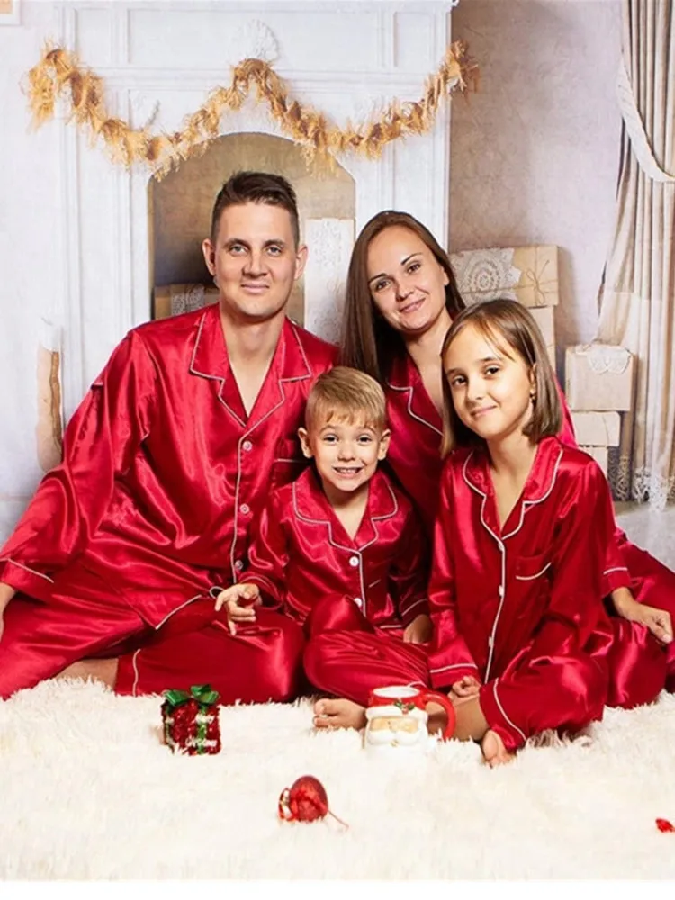 Christmas pjs silk hotsell