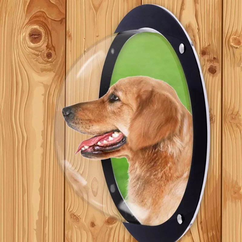 Dog Fence Window Clear View Dome Pet Peek Window XL Size For Dog