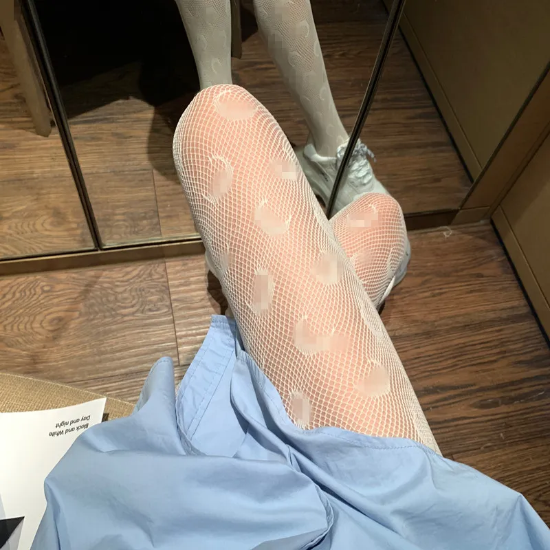 Vit flicka fest hosiery sexig svart ihålig ut mönster kvinnor tights nattklubb dam strumpor sock mode kvinna