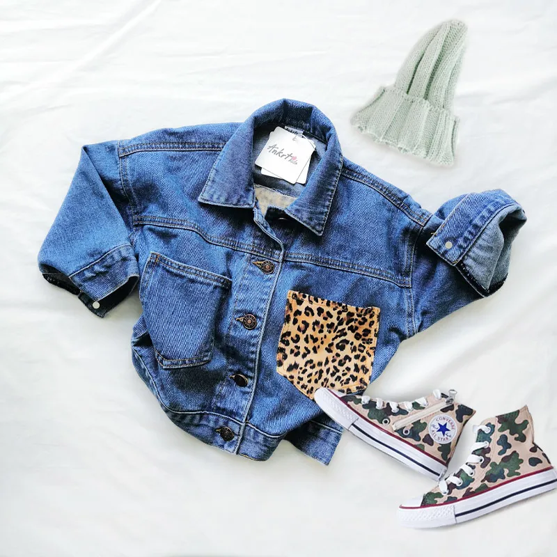 ANKRT Baby Girls White Denim Outerwear Kids Jackets For