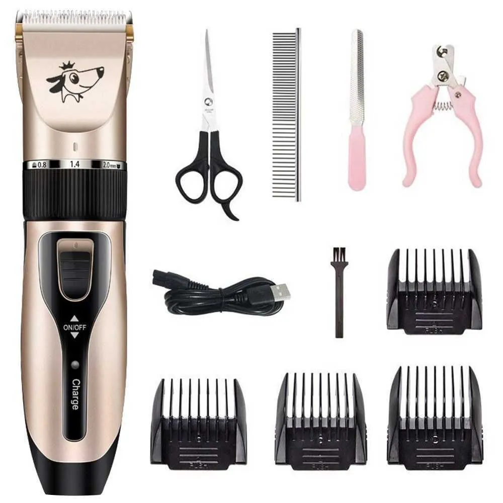 Profissional cão de estimação aparador de pêlos clipper animal grooming clippers gato pata garra cortador de unhas máquina barbeador elétrico scissor218b