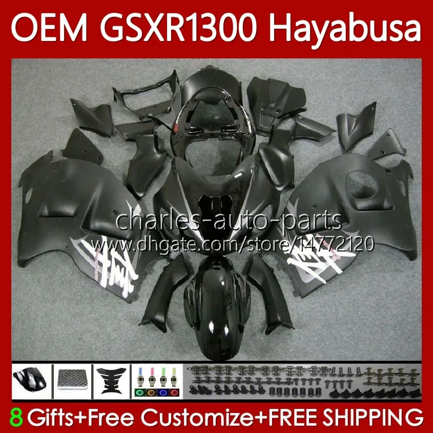 Инъекция тела для Suzuki GSXR 1300 CC Hayabusa GSXR1300 Matte Black 08 2008 2009 2010 2011 2012 2012 2012 77NO.217 1300CC GSXR-1300 14 15 16 17 18 19 GSX R1300 08-19 обтекатель