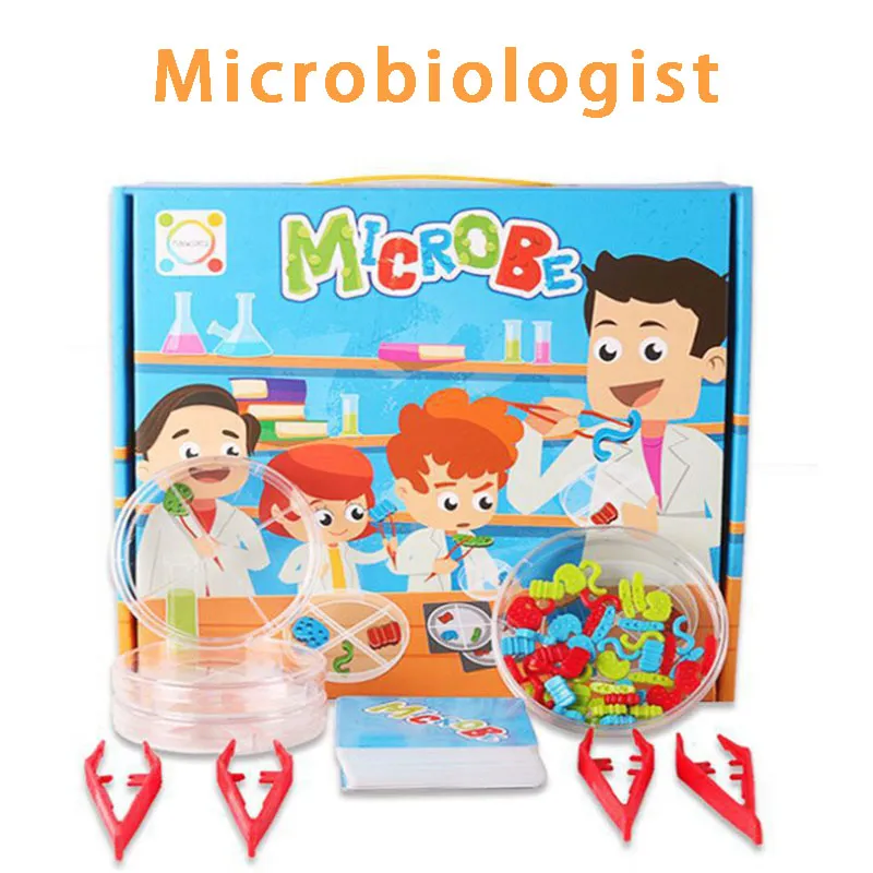 Lab Giochi da tavolo Giocattoli Microbi Scienziati pazzi Scienza e tecnologia Piccoli progetti educativi per bambini
