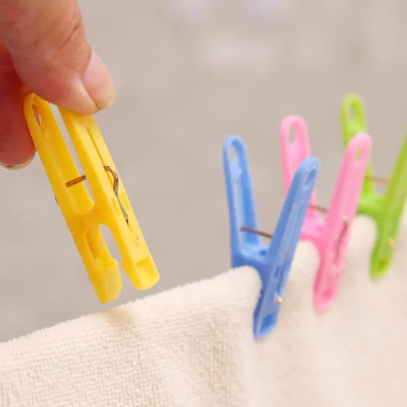 Hot Beach Towel Clips Plastic Windproof clipper Clothes Hanger Socks underwear cloth hook Holder