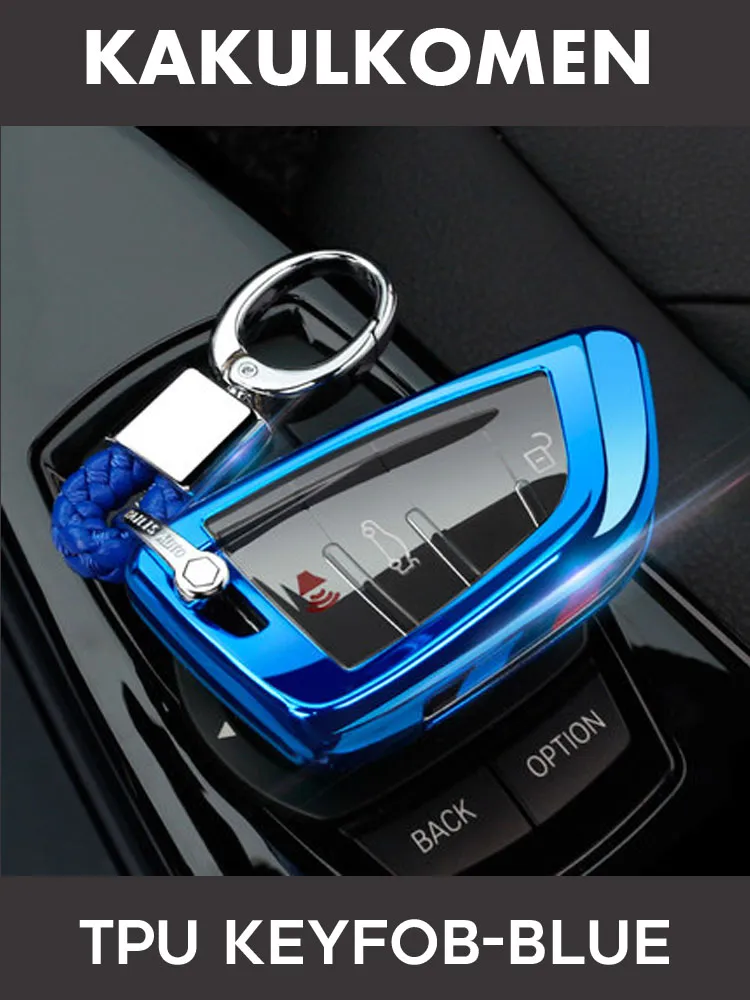 Accessories Car Key Case Fob Cover Shell Chrome For BMW X4 X5 X6 3 5 7