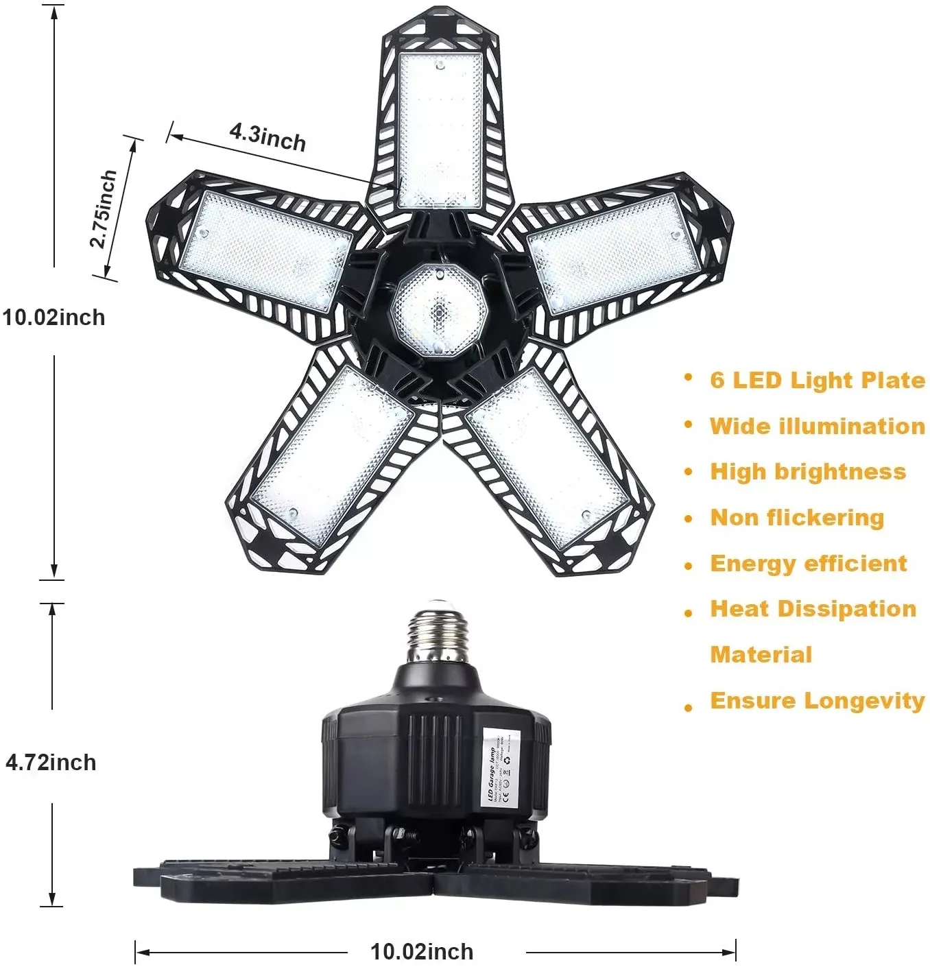 High Performance LED Garage Light 200W E27 360 Degree Deform Ideal For Industrial Garage Workshop Warehouses And Factories From Ledyaoyang 17.82 DHgate.Com