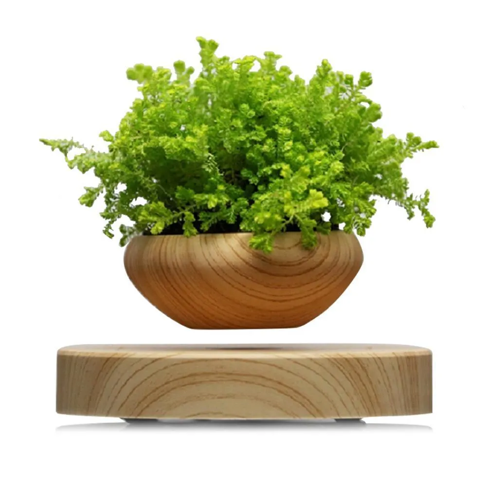 Magnetische levitating potplant lucht bonsai pot levitatie planten planter bloem potten succulente plant voor thuiskantoor decor y200723