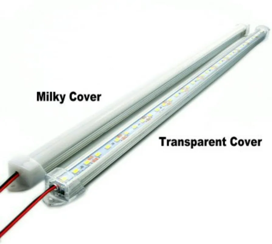 방수 5630 SMD 50cm 36 led 하드 스트립 캐비닛 막대 빛 순수한 흰색 따뜻한 흰색 커버 DC12V2022 새로운