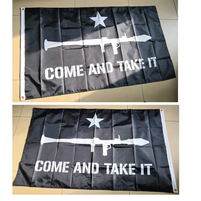 Outdoor Indoor Come and Take It Flags 3X5 Double Sided Flags, 100D Polyester Hanging ,Double Stitching