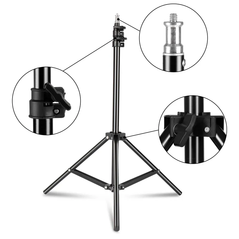 FreeshippingPhotography Arkaplan Çerçeve Desteği Softbox Aydınlatma Kiti Fotoğraf Stüdyosu Ekipmanları 3 adet Backdrop ve Tripod Standı