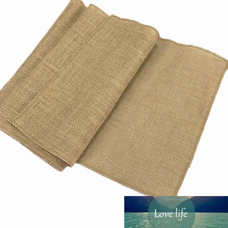 High Quality Jute Burlap Table Runners Overlay Rustic Hessian for Weddings Events Party Hotel Home Kitchen Decoration TableCloth