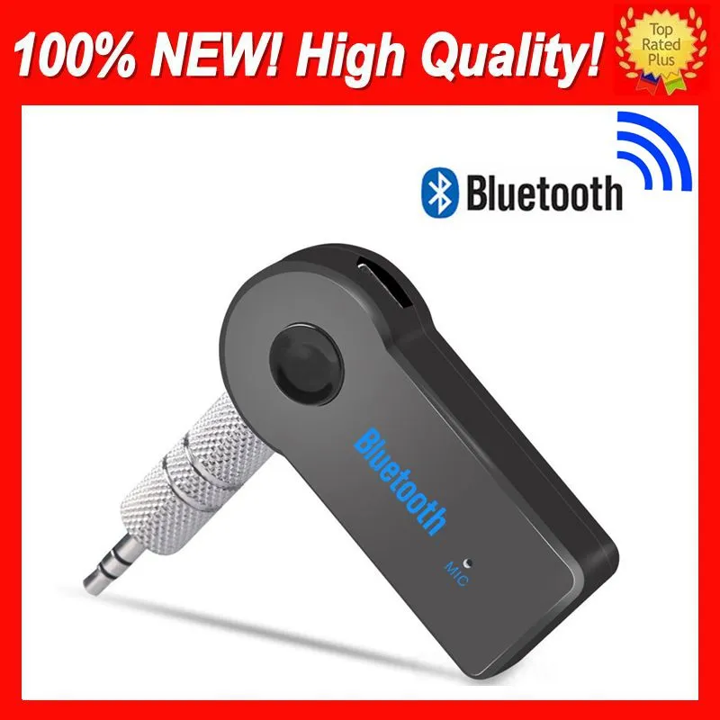 Universal Car 3.5 Mm Bluetooth Receiver With AUX And Mic 100% Fit