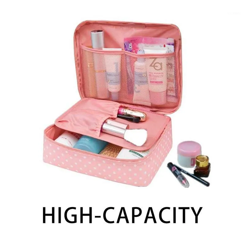 Förvaringspåsar Multi-Function Cosmetic Bag Oxford Fashion Travel Makeup Box Hem Portable Packaging Business Clothing Organizer