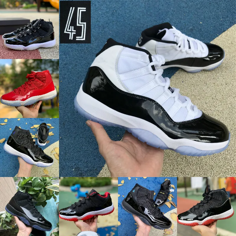 2021 Jubilee Pantone Bred 11 11s Баскетбольная обувь Cap And Gown Space Jam Gamma Blue Easter Concord 45 Low Columbia White Red Like кроссовки