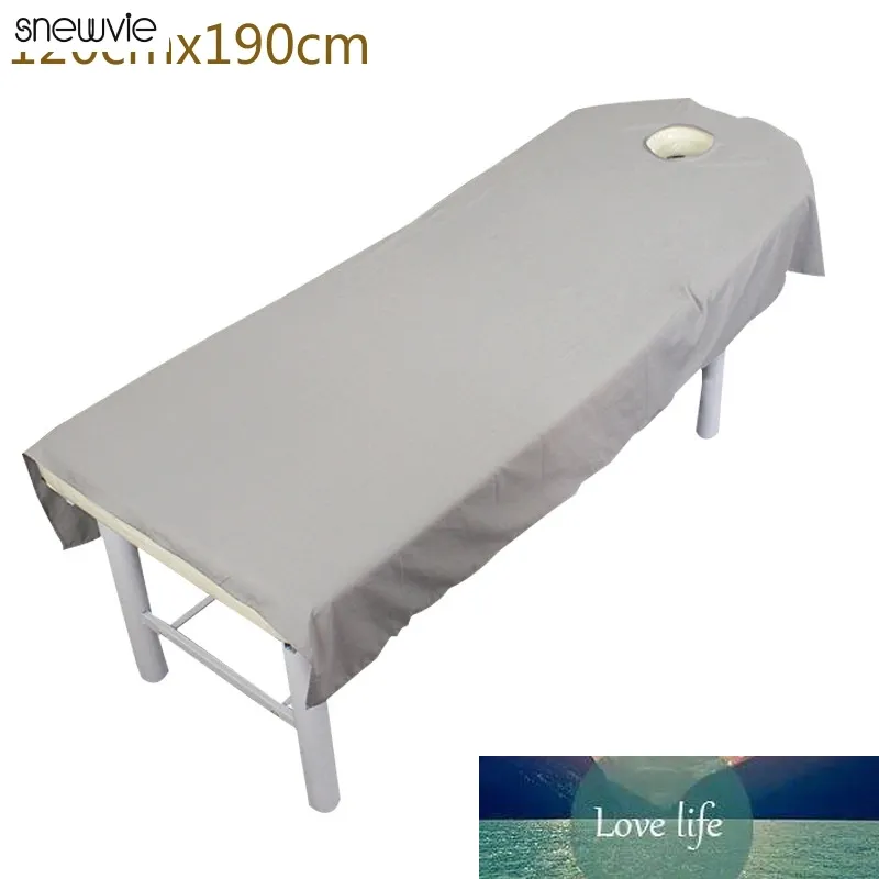 Solid Beauty Massage Table Bed Flat Sheet 100 Polyester Massage Sheet