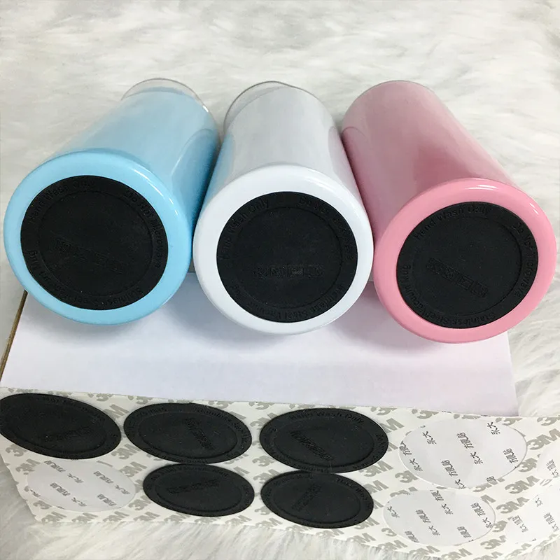 20Oz 30z selbstklebende Silikon-Gummi-Pad-Aufkleber Tumbers runde pastable Tasse-Kautschuke untere Eco-freundliche Schutzflasche-Untersetzer