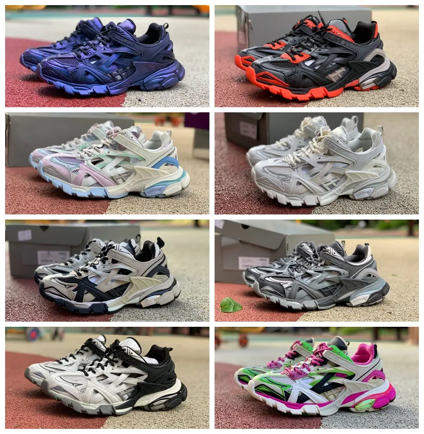 Triple S 2.0 Tess S Sneaker Nouvelles Couleurs 2.0 Meilleur Designer Chaussures Low Top Lace Up Outdoor Chaussures Designers De Luxe Chaussures En Gros