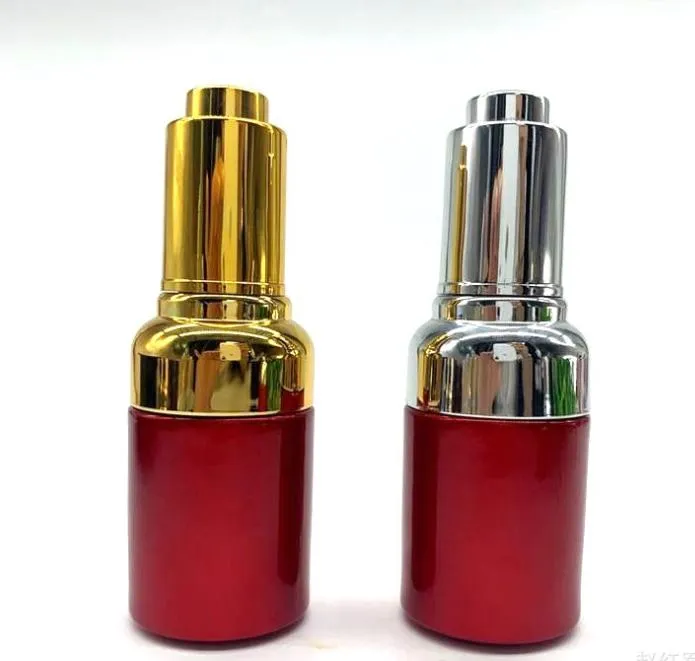 20 flacons compte-gouttes en verre rouge de 30 ml G haut de gamme flacon vide bouteille contenants de parfum d'huile essentielle avec pipette 1 oz contenant de cosmétiques