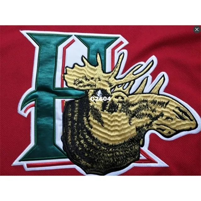 Men #13 NICO HISCHIER HALIFAX MOOSEHEADS Vintage Away Home Hockey