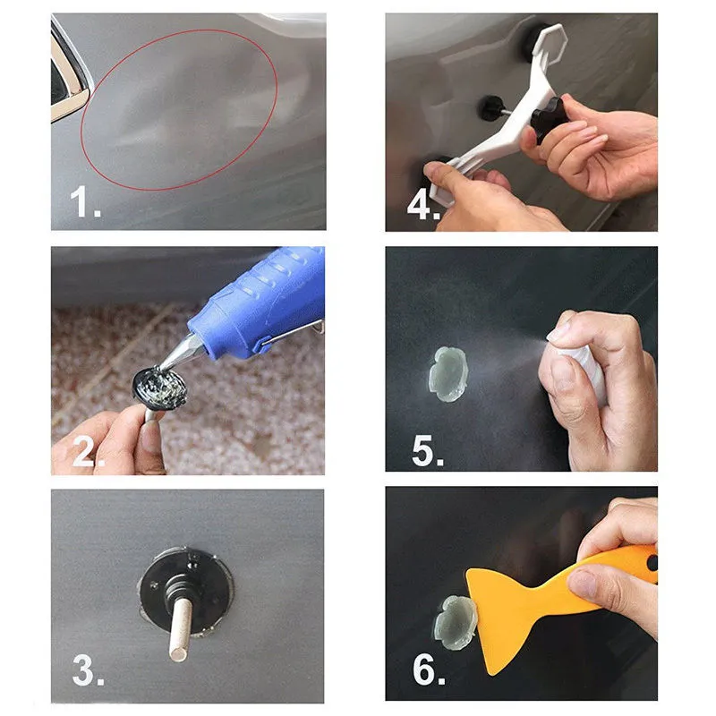 car body paintless dent repair tools puller glue pulling tabs pdr puller glue pulling tabs dent bridge gl 275f