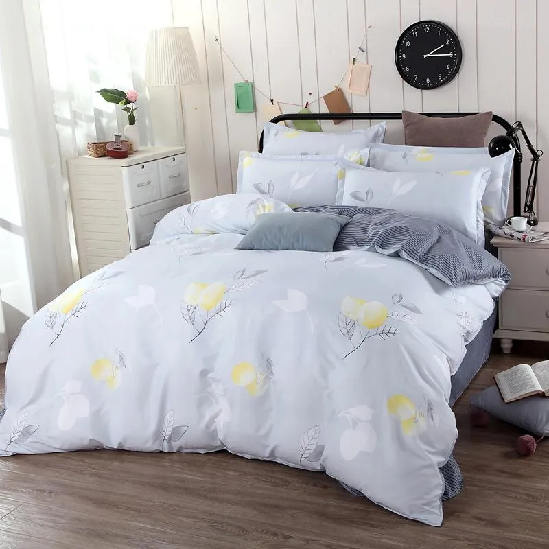 Zestawy pościelowe Bedclothes Luksusowe kołdry 3D Zestaw kołdra Duvet Pokrywa + Pościel + Poszewki Poszewki Łóżko Łóżka Kwiatowa kołdra na sypialnia