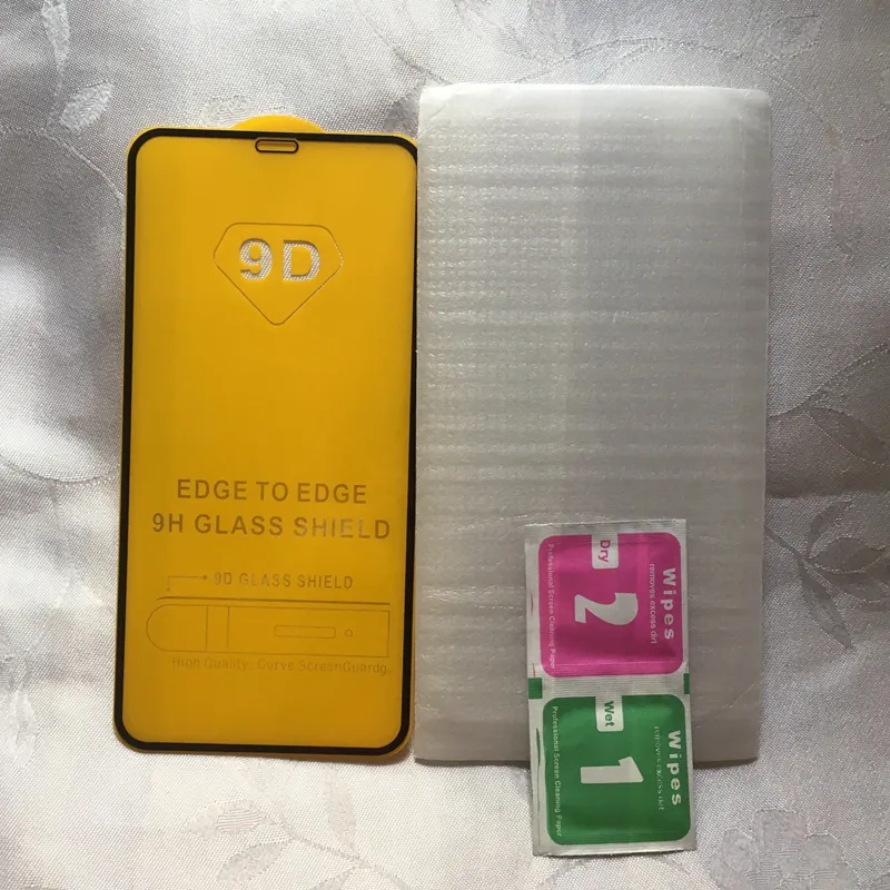 9D Full Cover 9h Gehard Glass Screen Protectors voor iPhone 13 PRO MAX 12 MINI 11 XR XS X 8 7 6 Plus 0.3mm Beschermende Anti-CREATH Cellphone Mobiele Telefoonfilm