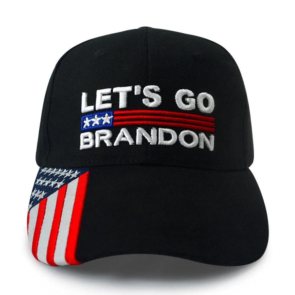 LET`S GO BRANDON Baseball Cap Dome Embroidered Sun Cotton Hat Spring Summer Autumn Winter Caps