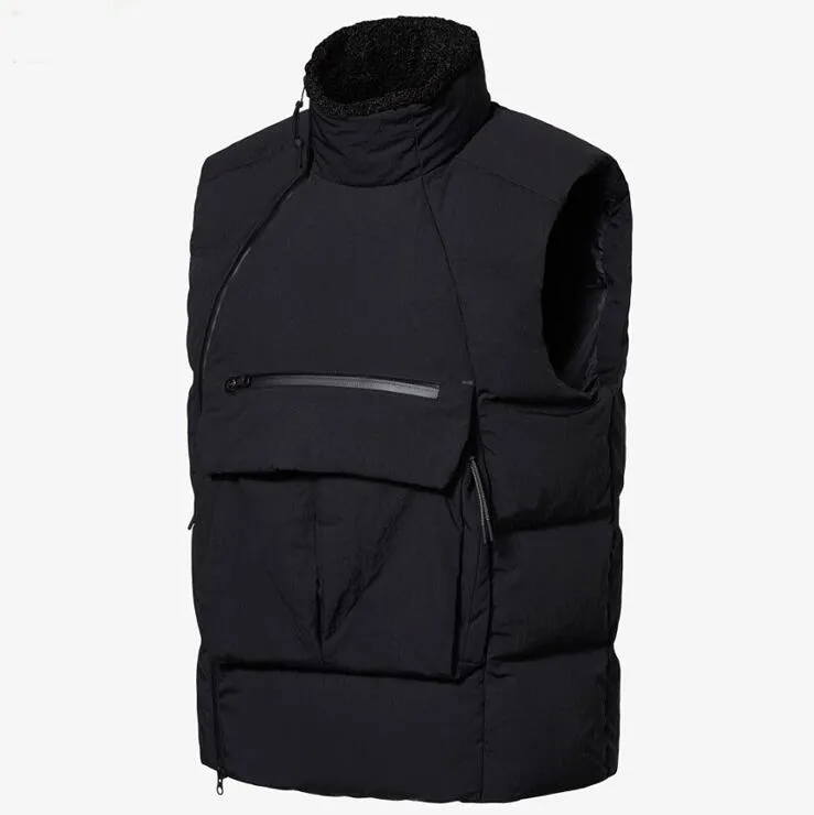 Fashion-New Just Mens Down Vest Fashion Vest Giacca invernale Cappotto con lettere Abbigliamento streetwear outdoor di alta qualità Taglia asiatica L-3XL