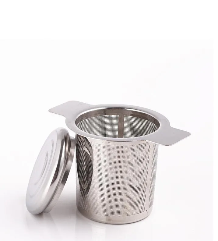 10pcs Stainless Steel Tea Strainer Filter Mesh Basket Loose Leaf - Foto 9