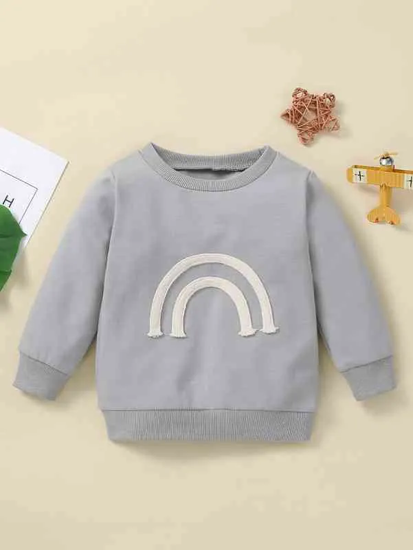 Baby Contrast Tape Sweatshirt SHE