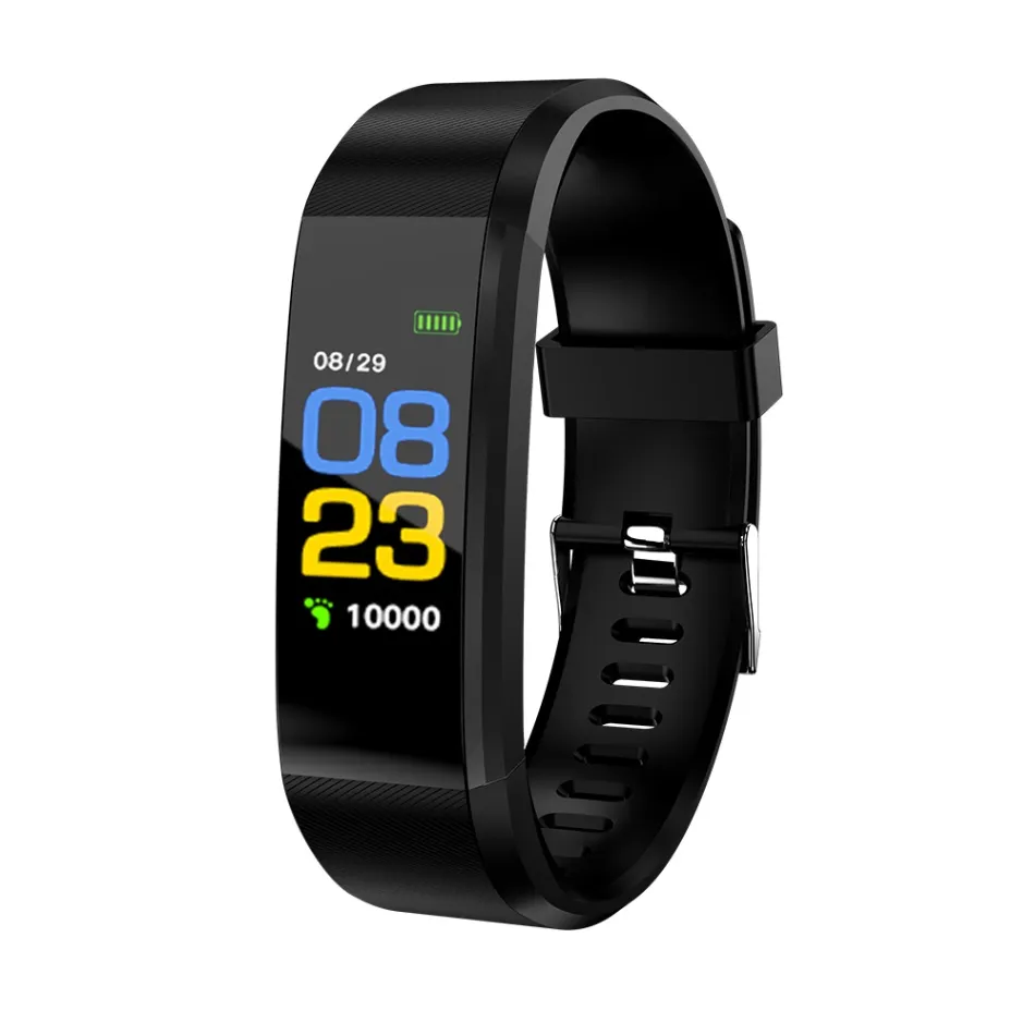 115Plus Armband Hartslag Bloeddruk Smart Band Fitness Tracker Smartband Bluetooth Polsband voor Fitbits Smart Watch