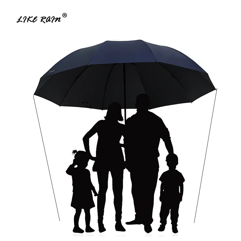 Gosta da chuva 152cm grande guarda-chuva de golfe chuva mulheres à prova de vento grande guarda-chuva de dobramento de alta qualidade homens negócio duplo guarda-chuvas uby28 201111