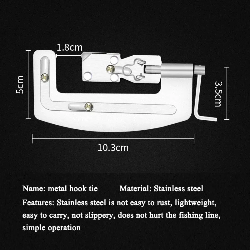 Hooks Automatic Fishing Line Tier Machine Portable Stainless Steel Fish  Hook Lines Knotter Tying Binding from Dhgate Terminal Tackle - price 22.15