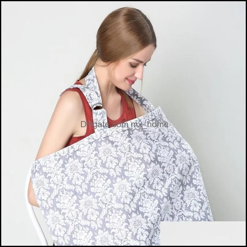 Hot Women Mum Udder Covers Breastfeeding Cover Nursing Privacy Wrap Baby Infant Cotton Breathable Blanket Shawl Nursing Poncho Blanket