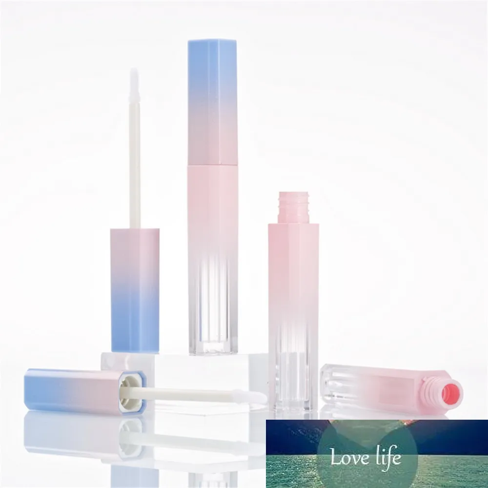 Verpackungsflaschen Leere Lipgloss-Röhre Rosa Blaue Farbverlaufsglasur DIY Lippenstift Kosmetikverpackungsbehälter