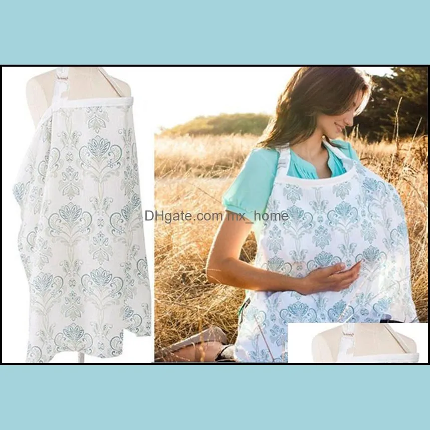 Hot Women Mum Udder Covers Breastfeeding Cover Nursing Privacy Wrap Baby Infant Cotton Breathable Blanket Shawl Nursing Poncho Blanket