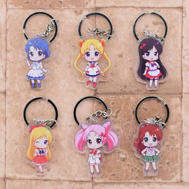 Keychains Customized double sided acrylic key ring, pendant, cartoon accessories