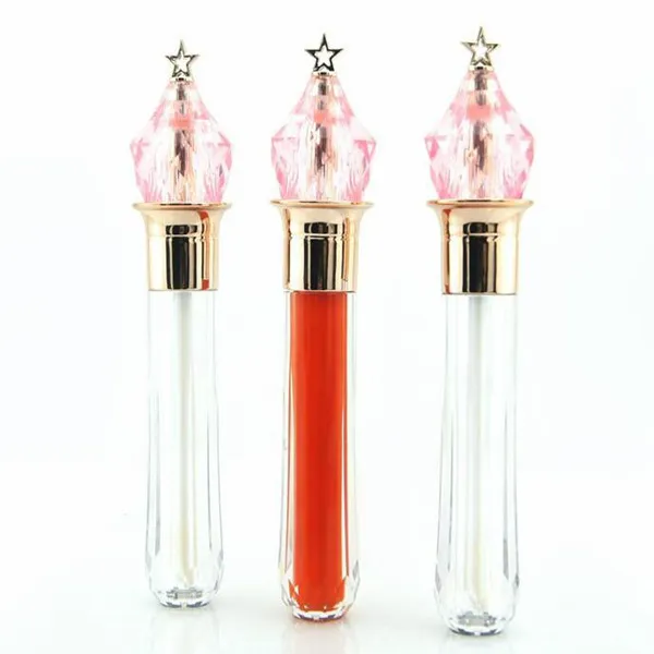 Wholesale 2020 New Clear Lip Gloss Tubes Pink Wand Lip Gloss Bottle Empty Lipgloss Tube Refillable Lipgloss Bottles