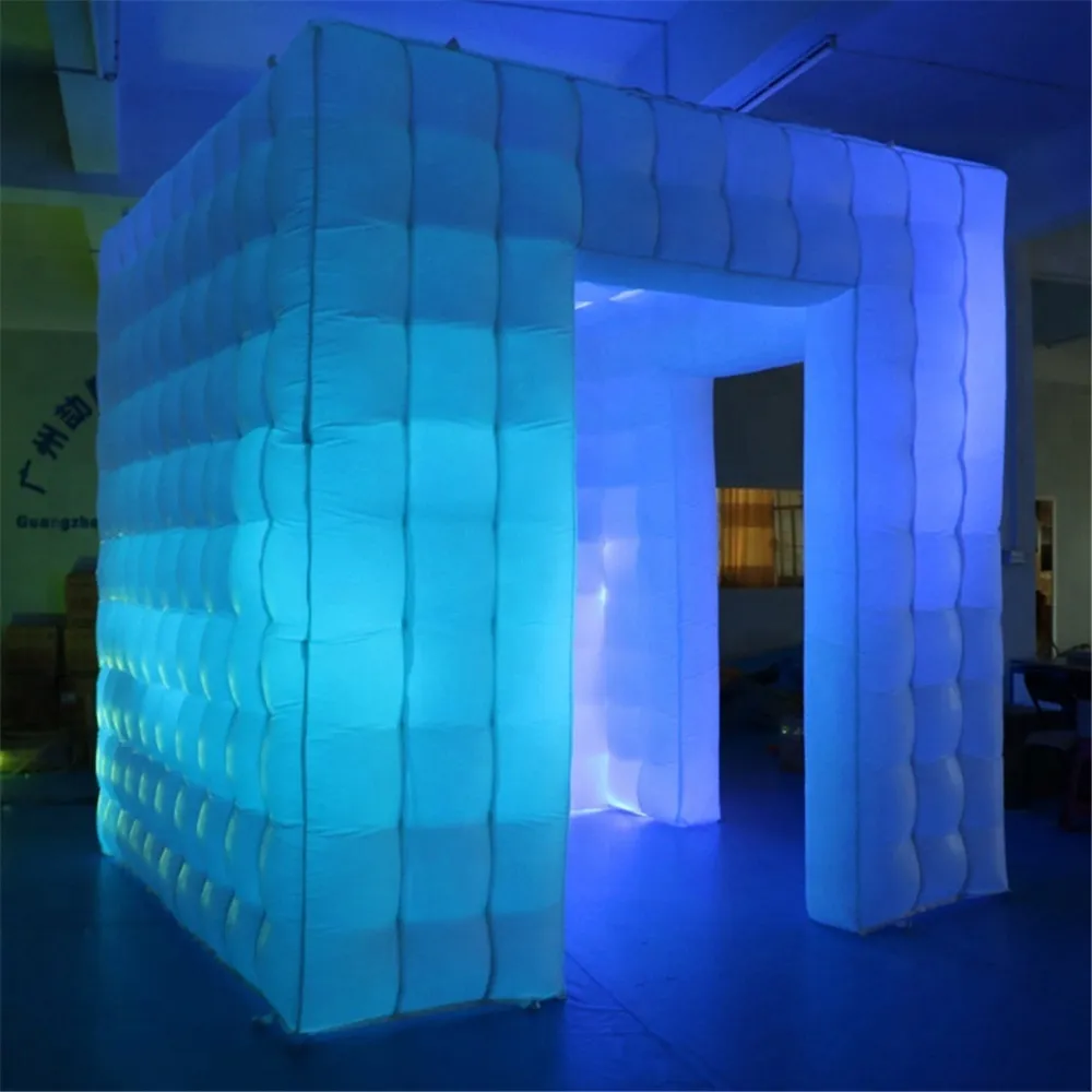 Customise Selfie tent Balloon Inflatable Photo booth Room Graphy House With Blower inflating Continuously For Weeding Birthday Show Party