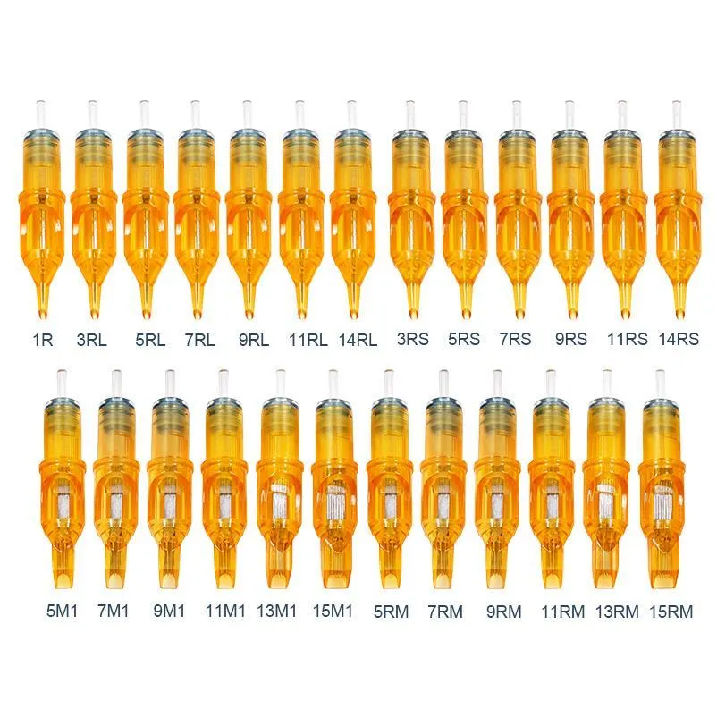 10PCSタトゥーカートリッジニードルRL RS M1 rmミックスミックス針マシングリップアグジャスカートリージェペンC Qylha
